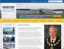 Tablet Screenshot of choosewhitby.ca